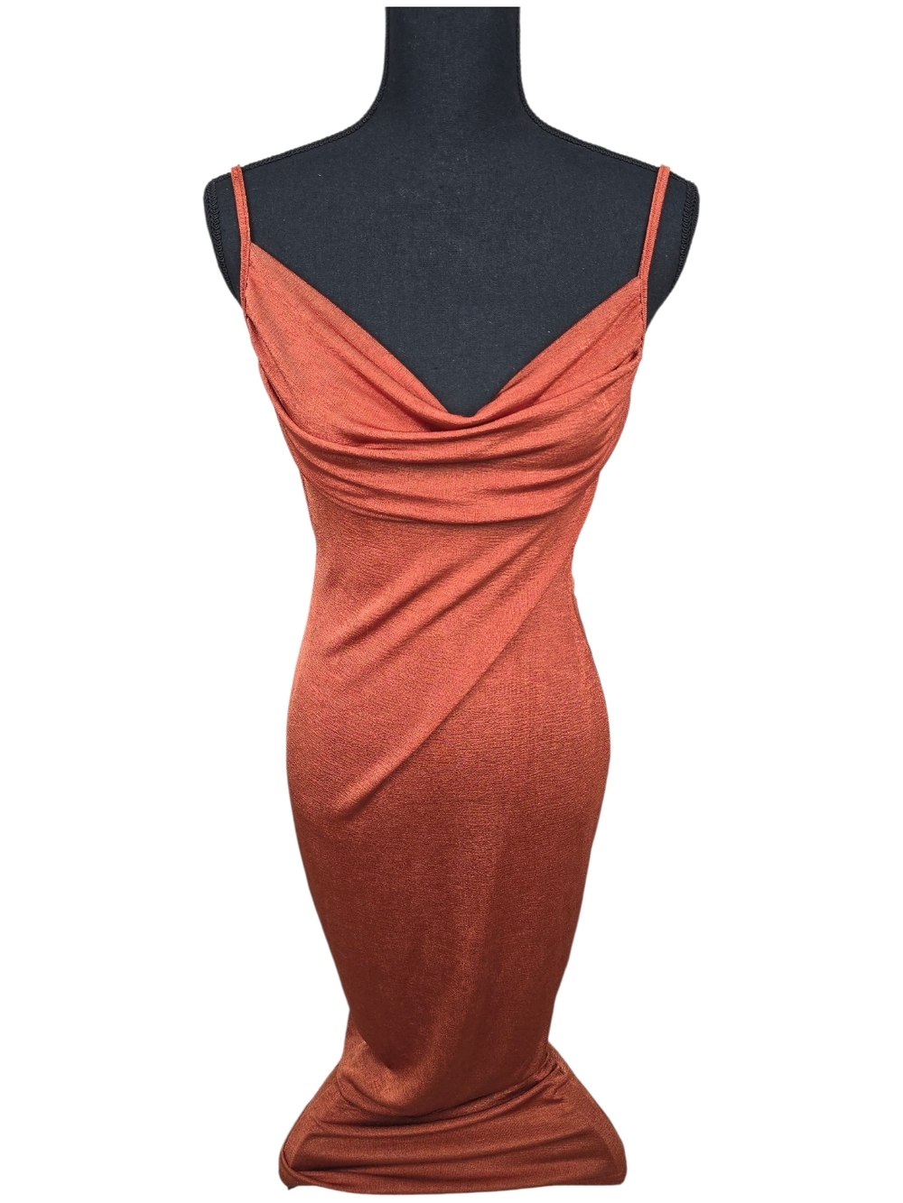 Rust Maxi Dress Open Back - Picture 2 of 7